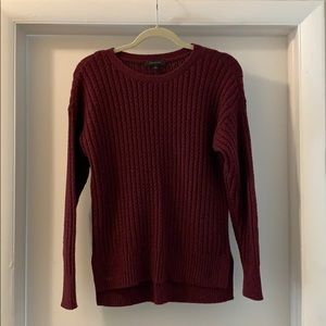 Maroon wool sweater